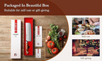HEZHEN Multipurpose Asian Chef Knife - 7.4 inch Nakiri Knife -Din 1.4116 Steel-Razor Sharp & Full Tang Kitchen Knife, for Chopping, Dicing & Slicing with Ergonomic Handle