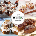 Walfos Silicone Loaf Pan - Non-Stick Silicone Bread Pan, Just PoP Out! Perfect for Bread, Cake, Brownies, Meatloaf, BPA Free & Dishwasher Safe (Mini Loaf Pan, 1 Pack:6 Cavities)