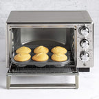 Ecolution Non-Stick Toaster Oven Bakeware Set 4-Piece, Carbon Steel, Easy to Clean and Perfect for Single Servings, Gray