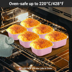 EUSOAR Aluminum Foil Baking Cups with Lids, 10oz 100pcs Creme Brulee Ramekins Disposable, Muffin Cups for Baking, Mini Cake loaf Bread Containers Pans Flan with Lids for Party Favor Birthday
