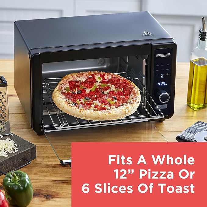 BLACK+DECKER Crisp 'N Bake™ 6-Slice Digital Air Fry Toaster Oven