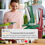 Poura Oil and Vinegar Dispenser Spouts | Airtight ClickSeal BPA Free Bottle Pourers Keeps Oil Fresh with Built-in Caps | Use Your Own Bottles as Vinegar Dispensers | Dishwasher Safe