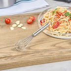 Restaurantware-German Standard 7.3 Inch French Whisk, 1 Dishwashable Kitchen Wire Whisk - Ergonomic Handle, Durable, Stainless Steel French Whip, For Blending, Stirring, Mixing Of Ingredients
