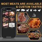 EIHO Wireless Bluetooth Meat Thermometer with 2 Ultra-Thin Probes, Smart Digital Food Thermometer 600FT Remote Range, Standalone Smart Base for Grill Smoker Roast Oven, Cooking Gifts
