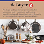 De Buyer MINERAL B Pro Carbon Steel Fry Pan - 9.5” Diameter, 6.9” Cooking Surface - Ideal for Searing, Sauteing & Reheating - PFAS, PFOA & PFOS Free - Made in France