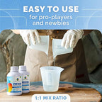 CRAFT RESIN 1 Gallon Crystal Clear Epoxy Resin Kit with Pumps - Food Safe & UV Resistant for DIY Art, Wood, Jewelry Making, Coasters, Mold Casting Resin Epoxy - Low Viscosity for Beginners & Pros