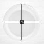 PLASTICPRO 200 Count Disposable 10 Inch White Plastic Dinner Plates Extra Large