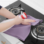 Homaxy 100% Cotton Waffle Weave Kitchen Dish Towels, Ultra Soft Absorbent Quick Drying Cleaning Towel, 13 x 28 Inches, 12-Pack, Lavender