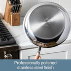 All-Clad D3 3-Ply Stainless Steel Fry Pan Set 2 Piece, 8, 10, Inch Induction Oven Broiler Safe 600F Pots and Pans, Cookware Silver