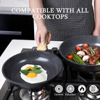 GiPP Ceramic Nonstick Frying Pan - 10 Inch Healthy Non-Toxic Non Stick Skillet Omelette Pans, Induction Compatible Chef Pan, PFAS & PFOA-Free, Dishwasher Safe, Stay Cool Handles Visit the Store