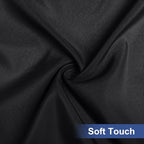 homing Rectangle Table Cloth Cover, Waterproof Polyester Elastic Fitted Tablecloth, Fits for 5 Foot Folding Tables, Washable Table Protector for Picnic, Camping, Outdoor (Black, 30" x 60")