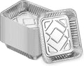 Aluminum Pans 9x13 Disposable Foil Pans [30-Pack] Heavy-Duty Baking Pans, Half-Size Deep Steam Table Pans, Deep Tin Foil Bakeware, Steam Table Tray, Cookware, Food Prepping, Cake & Oven Pan NO LID