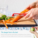 Dreamfarm Sharple Self-Sharpening Vegetable & Food Vertical Speed-Peeler - Black
