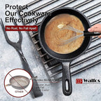 Walfos Whisk,Whisks for cooking set, 304 Stainless steel Whisks,Heat Resistant 600°F.Perfect for Blending Beating Stirring - 11inFlat Whisk and 7+9+11in Balloon Whisk