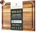 Cutting Board Wood Chopping Board Double Sided Charcuterie Boards Serving Board Kitchen Essential House Warming Hostess Host Gift Serving Tray for Christmas Wedding Birthday Anniversary Silver