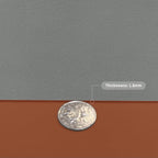 Leather Table Cover,1.8mm Thick,48x60 Inch Table Protector,Table Protector for Dining Room Table,Table Pads for Dining Room Table Rectangular.(Brown+Gray,48x60)