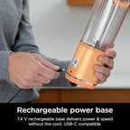 Ninja Blast Portable Blender, Cordless, 18oz. Vessel, Personal Blender for Shakes & Smoothies, BPA Free, Leakproof Lid & Sip Spout, USB-C Rechargeable, Dishwasher Safe Parts, Orange Apricot, BC151AO