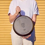 Field Company 11.63-Inch Cast Iron Skillet – Large, Lightweight & Smooth, Made in USA, Pre-seasoned with Organic Oil – Ideal for 4+ Servings (No.10)