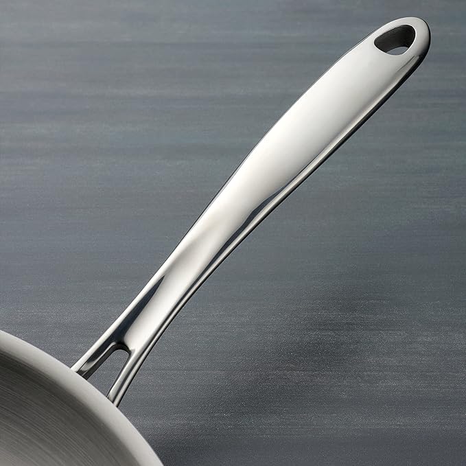 Tramontina Tri-Ply Clad Stainless Steel 2-Quart Small Sauce Pan with Glass Lid, Induction-Ready, Dishwasher-Safe, NSF-Certified
