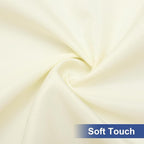 homing Rectangle Table Cloth Cover, Waterproof Polyester Elastic Fitted Tablecloth, Fits for 5 Foot Folding Tables, Washable Table Protector for Picnic, Camping, Outdoor (Cream Yellow, 30" x 60")