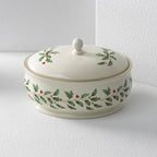 Lenox 863646 Holiday Covered Dish, Christmas Theme