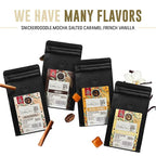 Inspired Coffee Co Salted Caramel Flavored Cold Brew Coffee Coarse Ground Coffee Beans Medium Roast - Low Acid Coffee Smoother Taste - 100% Arabica - 12 oz. Resealable Bag