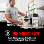 Blackout Coffee Hazelnut Creme Flavored Ground Coffee – Medium Roast, Smooth Taste, Guilt-Free Indulgence – Freshly Roasted 12oz Bag, American Made