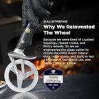 Dalstrong Pizza Wheel Cutter - The Orbit Razor Unique Pizza Wheel & Cutter -High-Carbon Heavy-Duty Stainless Steel - G10 Handle - Razor Sharp - Thumb Guard Protection & Blade Cover