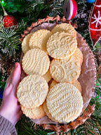 Embossing Rolling Pin GOLDEN DAISIES with Ornamental Bloom Pattern – Dough and Clay Roller for Embossed Cookies and Pottery - Cookie and Ceramic Stamp - Baking Gifts for Women by Algis Crafts