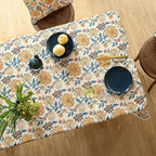 ISAENNE Designer Bohemian Floral Rectangular Tablecloth,Linen Colorful Table Cloth,Wrinkle Resistant Decor Tablecloths for Dining Thanksgiving Kitchen Party Christmas,55"*79"-Estevan B