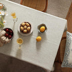ISAENNE Designer Vintage Linen Elegant Square Table Cloth,Chinoiserie Floral Tablecloth,Wrinkle Resistant Decor Table Cover for Dining Thanksgiving Kitchen Christmas,67"*67"-Segerman B