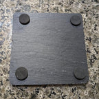 Rev Up Your Ride: V-Twin Engine Coasters for Bikers - Square Slate - Set of 5