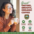 Low Acid Organic Coffee – Whole Bean, Mold-Free & Stomach Friendly by Java Planet, Ethiopian Single Origin Coffee, Medium Roast, Smooth Full Flavored, 5LB Bag