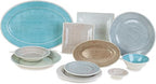 Carlisle FoodService Products Grove Reusable Plastic Plate Square Plate with Rim for Home and Restaurant, Melamine, 8.5 Inches, Smoke, (Pack of 12)