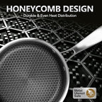 MICHELANGELO Stainless Steel Saucepan Set 1QT & 2QT, Premium Triple Ply Sauce Pan with Lid, Sauce Pot with Honeycomb Interior - 4pcs