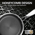 MICHELANGELO Stainless Steel Saucepan Set 1QT & 2QT & 3QT, Premium Triple Ply Sauce Pan with Lid, Sauce Pot with Honeycomb Interior - 6pcs
