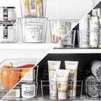 BINO Stackable Multi-Use Storage Organizer Bins, Plastic , BPA-Free, THE STACKER COLLECTION For Pantry / Home Organization, Fridge / Freezer Organizer - 8 Pack