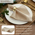 Newbridge Barcelona Luxury Damask Fabric Tablecloth, 70” Extra Wide x 168” Rectangle, Golden Beige, 100% Polyester, No Iron, Soil Resistant Dining Room, Party and Banquet Table Cover
