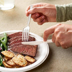 100% Compostable PLA Forks Bulk Pack 400 Pcs Biodegradable Disposable Plastic Cutlery Utensils