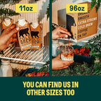Wandering Bear Organic Cold Brew Coffee Variety Pack - Extra Strong, Bold, Smooth, Unsweetened, Shelf-Stable, Ready to Drink, Iced Cold Brewed Coffee Drink - 32 fl oz (3pk - Vanilla, Caramel, Mocha)