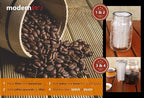 MODERNJOE'S Premium Cold Brew Coffee Filter for 1 Quart Wide Mouth Mason Jars. Cold Brew Coffee Maker. Perfect for Iced Coffee and Tea. Heavy Duty Gauge 100 Micron Mesh 304 Stainless Steel