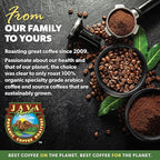 Low Acid Organic Coffee – Whole Bean, Mold-Free & Stomach Friendly by Java Planet, Papua New Guinea Single Origin Coffee, Dark Roast, Smooth Full Flavored, 5LB Bag