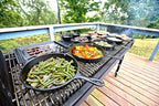 Lodge 12 Inch Cast Iron Pre-Seasoned Skillet – Signature Teardrop Handle - Use in the Oven, on the Stove, on the Grill, or Over a Campfire - Black