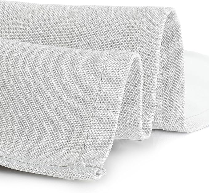 Gee Di Moda Rectangle Tablecloth - 90 x 156 Inch White Table Cloth for 8 Foot Table with Floor-Length Drop - Heavy Duty Washable Fabric - 8 Ft Buffet Table, Holiday Party, Wedding & Baby Shower