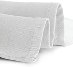 Gee Di Moda Rectangle Tablecloth - 90 x 156 Inch White Table Cloth for 8 Foot Table with Floor-Length Drop - Heavy Duty Washable Fabric - 8 Ft Buffet Table, Holiday Party, Wedding & Baby Shower