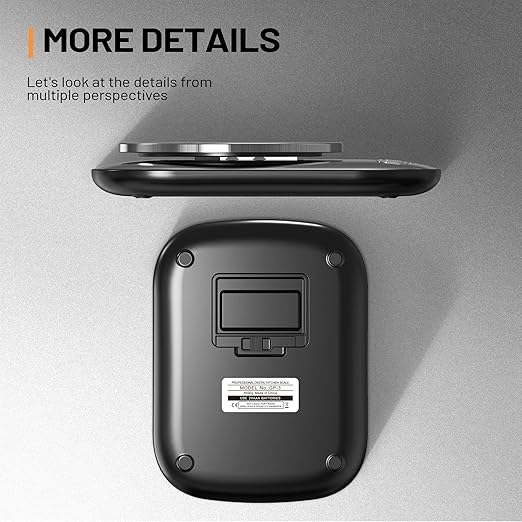 Food Kitchen Scale Digital Weight Grams and Oz with IPX6 Waterproof，Professional Stainless Steel Digital Kitchen Food Scale 11lb/0.01oz with Bowl for Weight Loss Dieting Baking Cooking