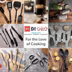 DI ORO Silicone Spatula Set - Rubber Kitchen Spatulas for Baking, Cooking, & Mixing - 600°F Heat-Resistant & BPA Free Silicone Scraper Spatulas for Nonstick Cookware - Dishwasher Safe (4pc, Clay)