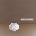 Leather Table Pad,1.8mm Thick,40x84 Inch,Dining Table Pad,Table Pads for Dining Room Table Rectangular,Table Protector for Dining Room Table(Mud Color+Champagne Gold,40x84)