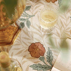 patdrea Designer French Vintage Extra Long Rectangular Tablecloth,Yellow Floral Pattern Anti-Wrinkle Table Cloth,Decor Cover for Kitchen Dining Parties,Christmas,Thanksgiving,67"x118"-Cornflowers