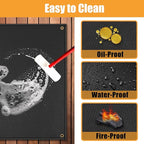 TOHONFOO 90 x 48 in Extra Large Grill Mat for Outdoor Grill - Grilling Mats for Outdoor Grill to Protect The Deck, Patio, Pavers - Easy to Clean BBQ Mats - 1mm